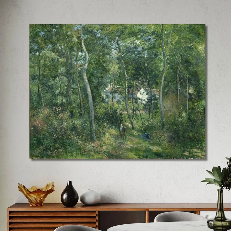 Edge Of The Woods Near L Hermitage Pontoise Camille Pissarro