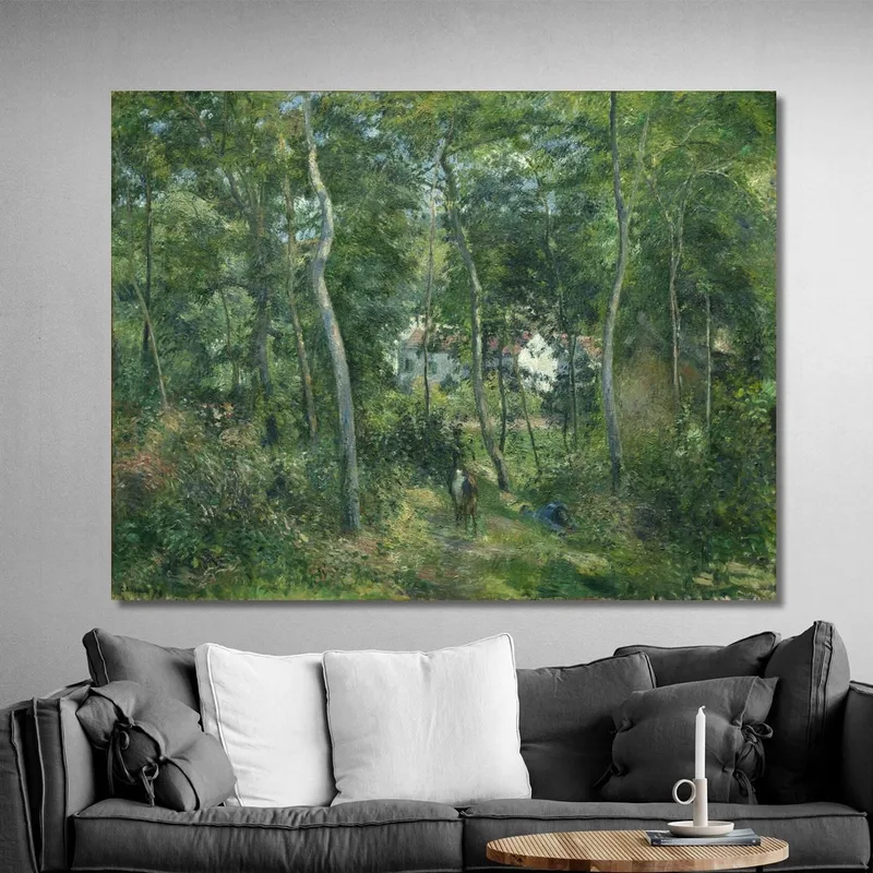 Edge Of The Woods Near L Hermitage Pontoise Camille Pissarro