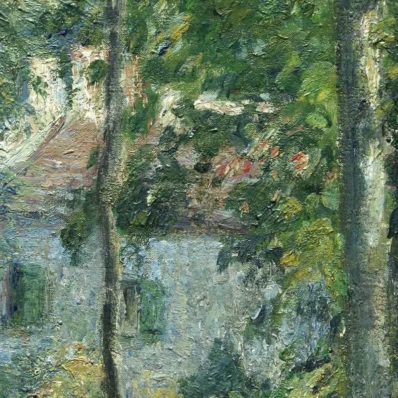 Edge Of The Woods Near L Hermitage Pontoise Camille Pissarro
