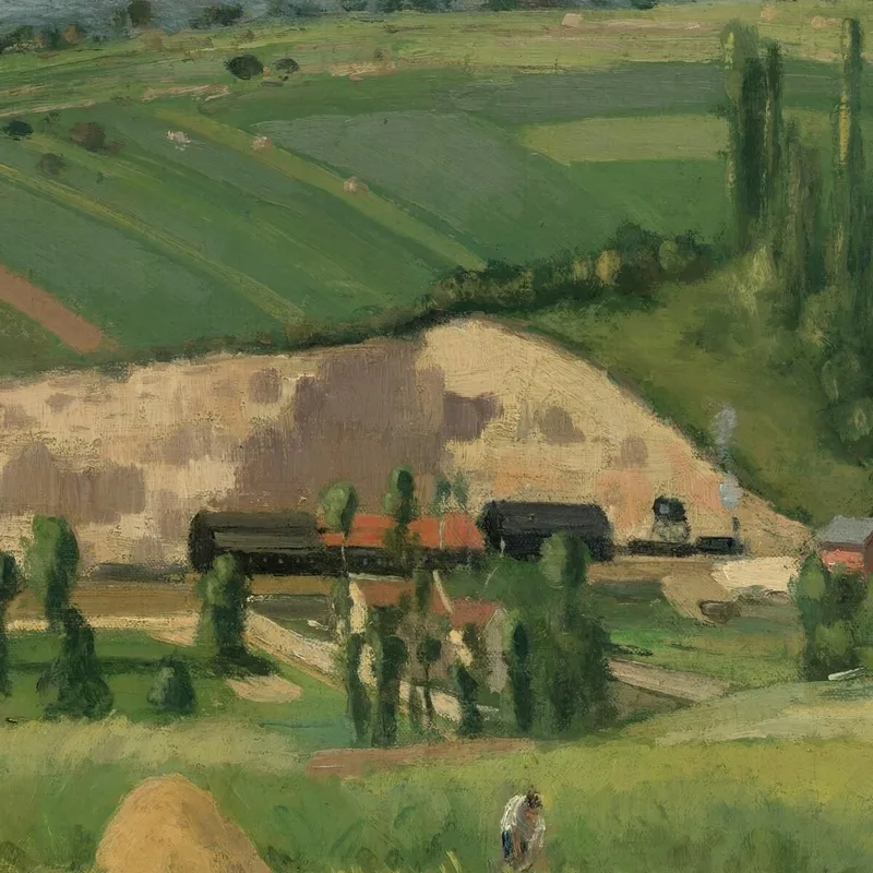 Landscape At Les Pâtis Pontoise 1868 Camille Pissarro