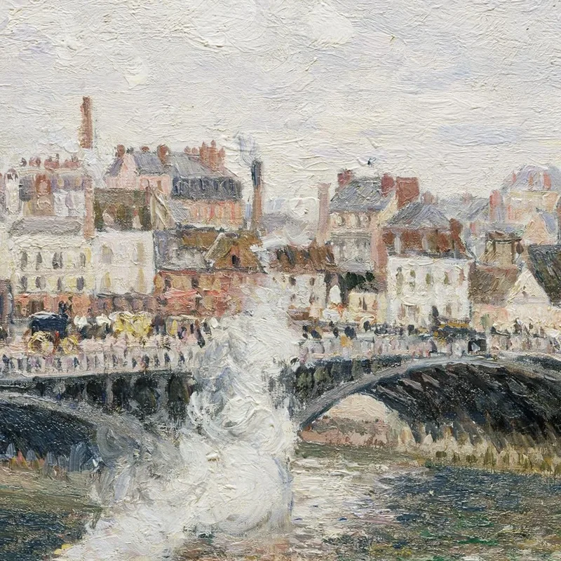 Mattina Una Giornata Nuvolosa Rouen 1896 Camille Pissarro