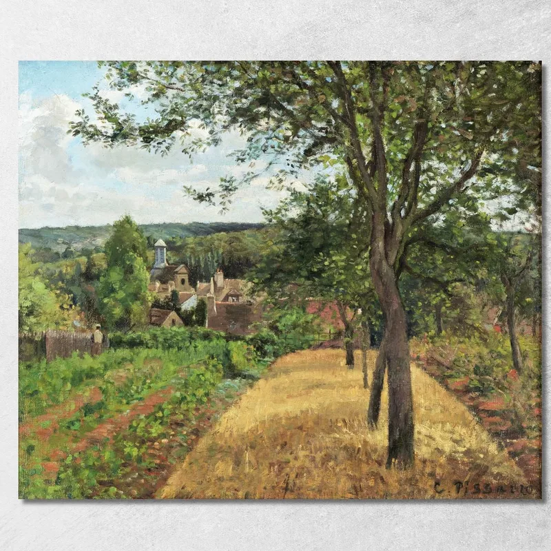 Frutteti A Louveciennes 1872 Camille Pissarro quadro stampa su tela