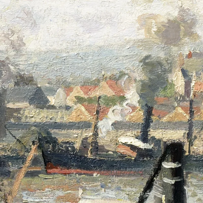 Porto Di Rouen Scarico Legname 1898 Camille Pissarro