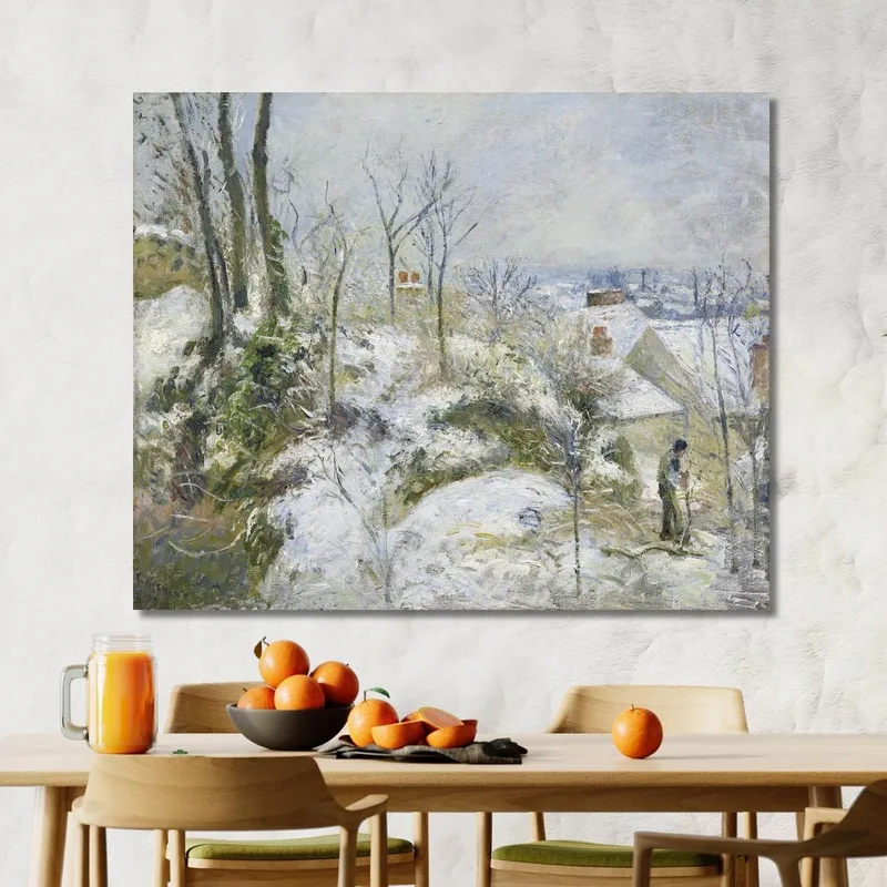 Kaninchenbau Bei Pontoise Schnee 1879 Camille Pissarro