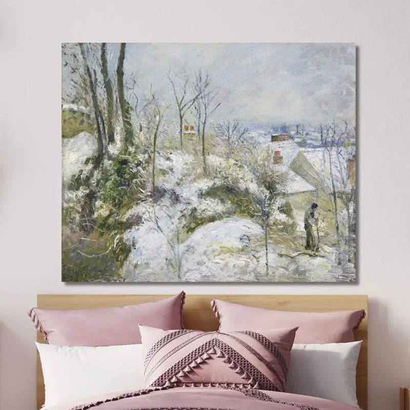 Kaninchenbau Bei Pontoise Schnee 1879 Camille Pissarro