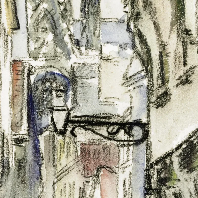 Calle Damiette Rouen Hacia 1884 Camille Pissarro