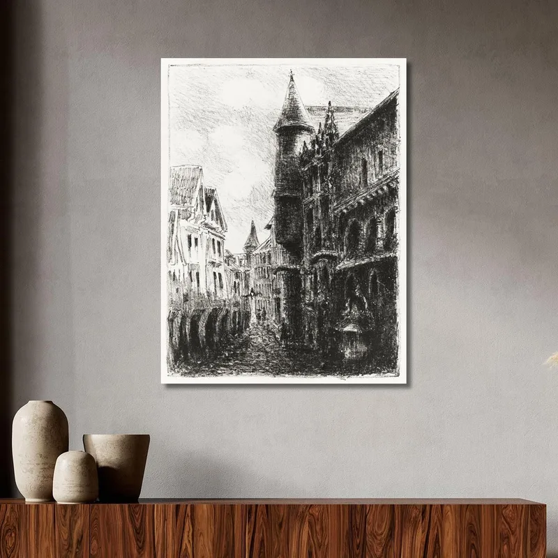 Rue Saint-Romain Rouen 1. Platte 1896 Camille Pissarro