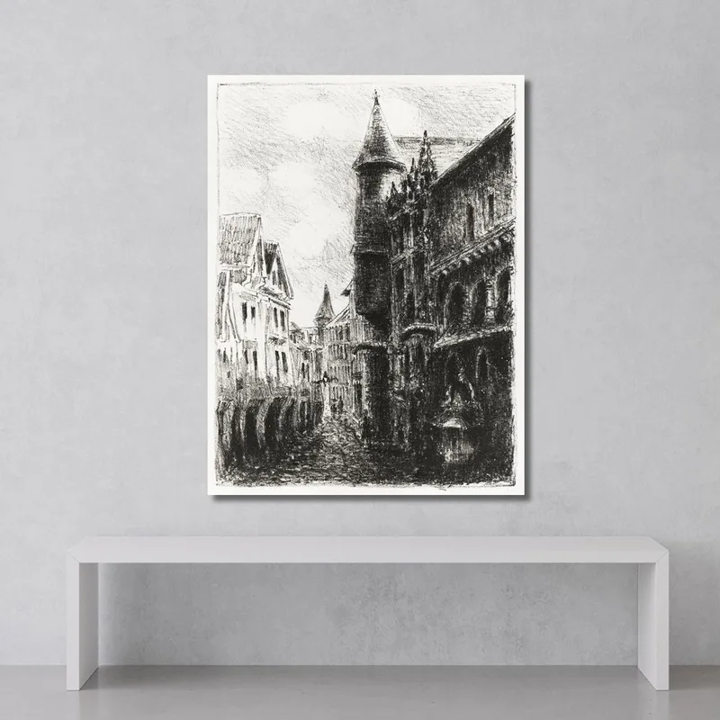 Rue Saint-Romain Rouen 1. Platte 1896 Camille Pissarro
