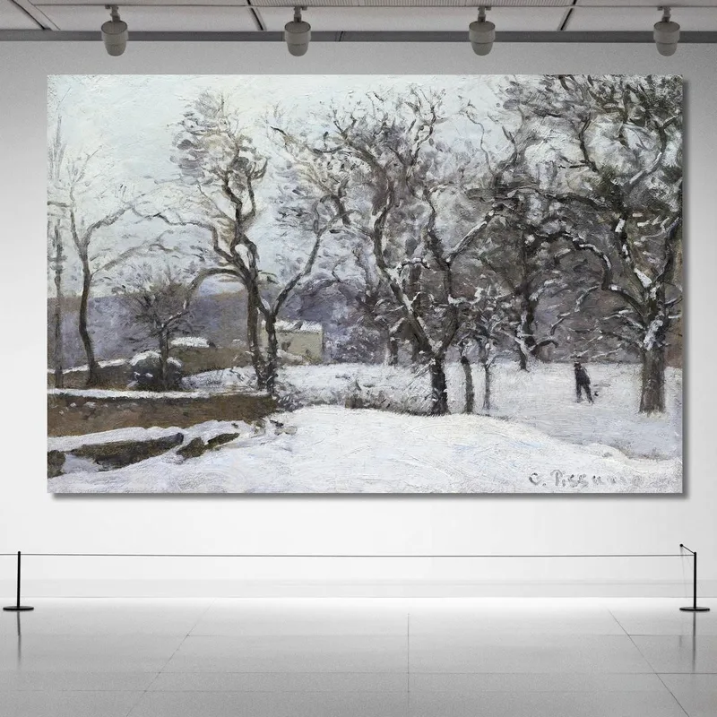 Neve A Louveciennes Intorno Al 1870 Camille Pissarro