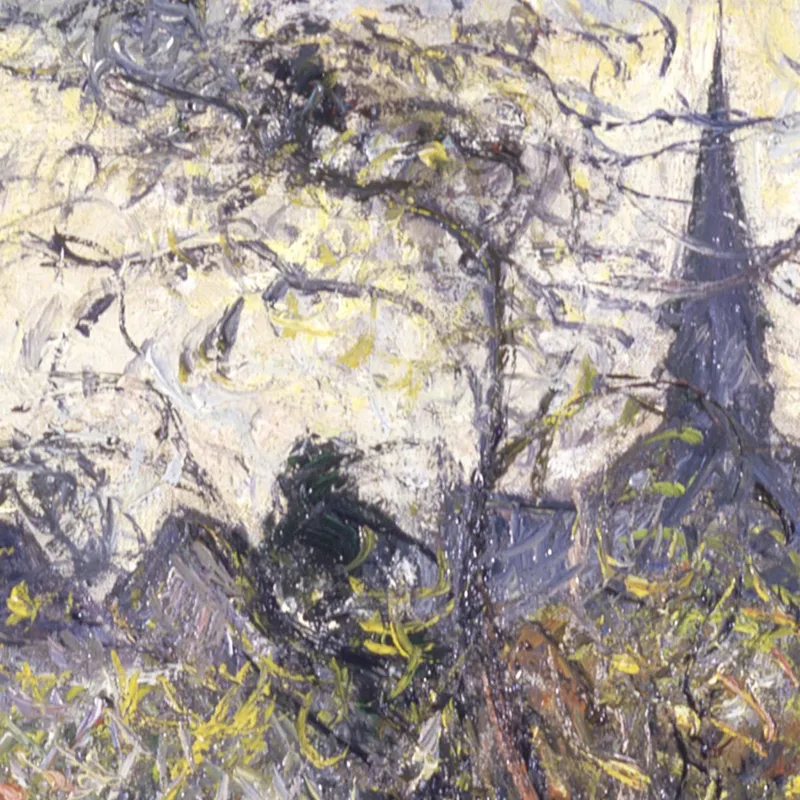 Il Campanile Di Bazincourt 1885 Camille Pissarro