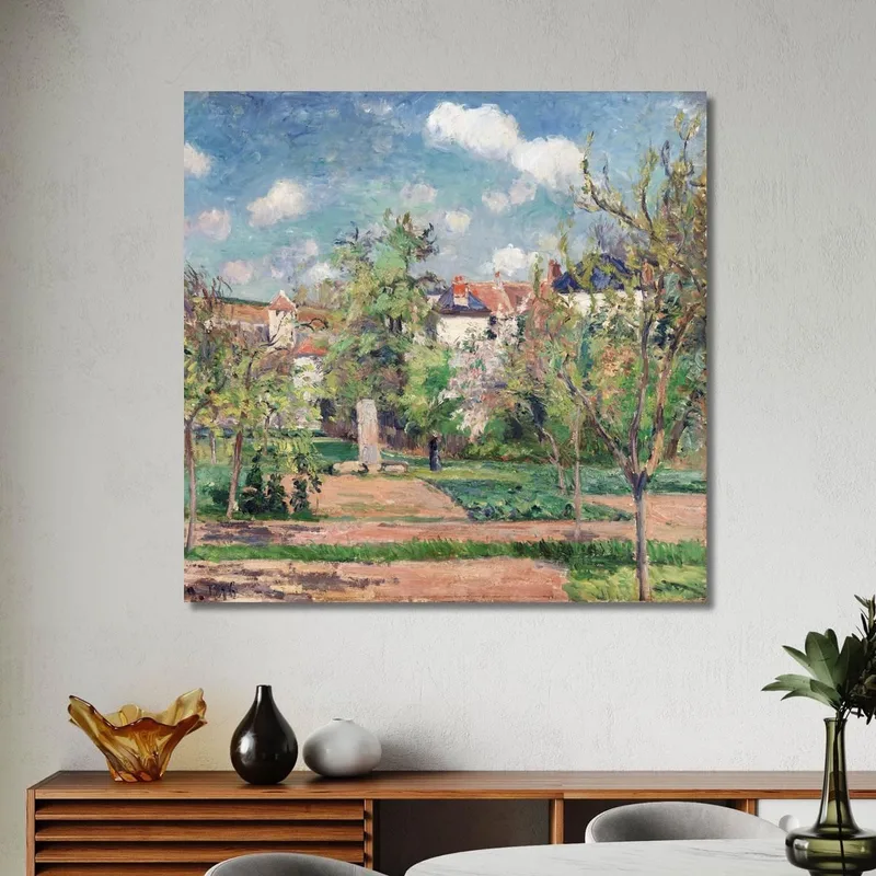 Il Giardino Al Sole Pontoise 1876 Camille Pissarro