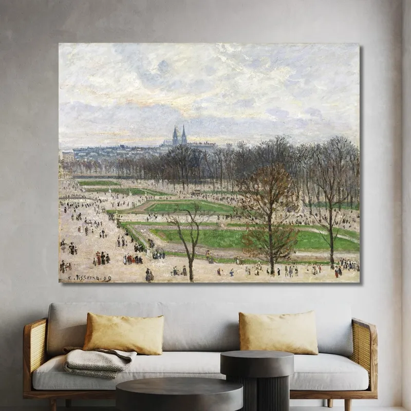 Il Giardino Delle Tuileries In Un Pomeriggio D'Inverno 1899 Camille Pissarro