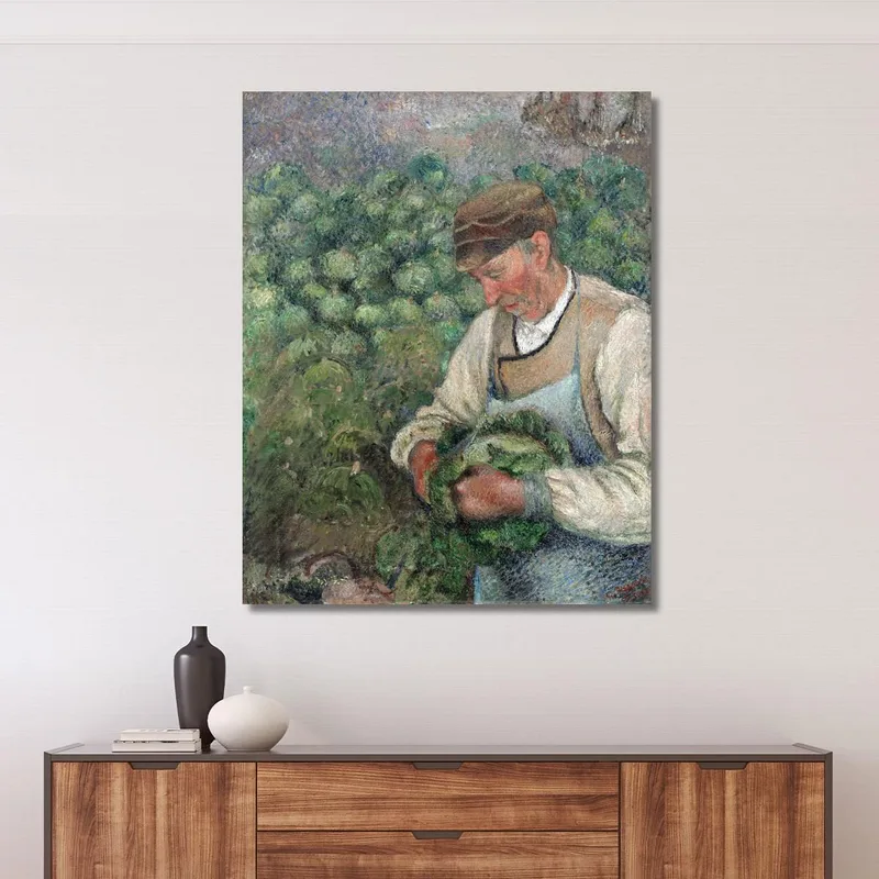 Il Giardiniere - Vecchio Contadino Con Cavolo 1883-1895 Camille Pissarro