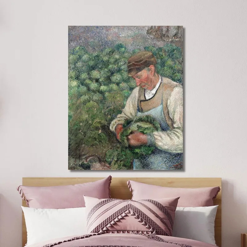 Il Giardiniere - Vecchio Contadino Con Cavolo 1883-1895 Camille Pissarro