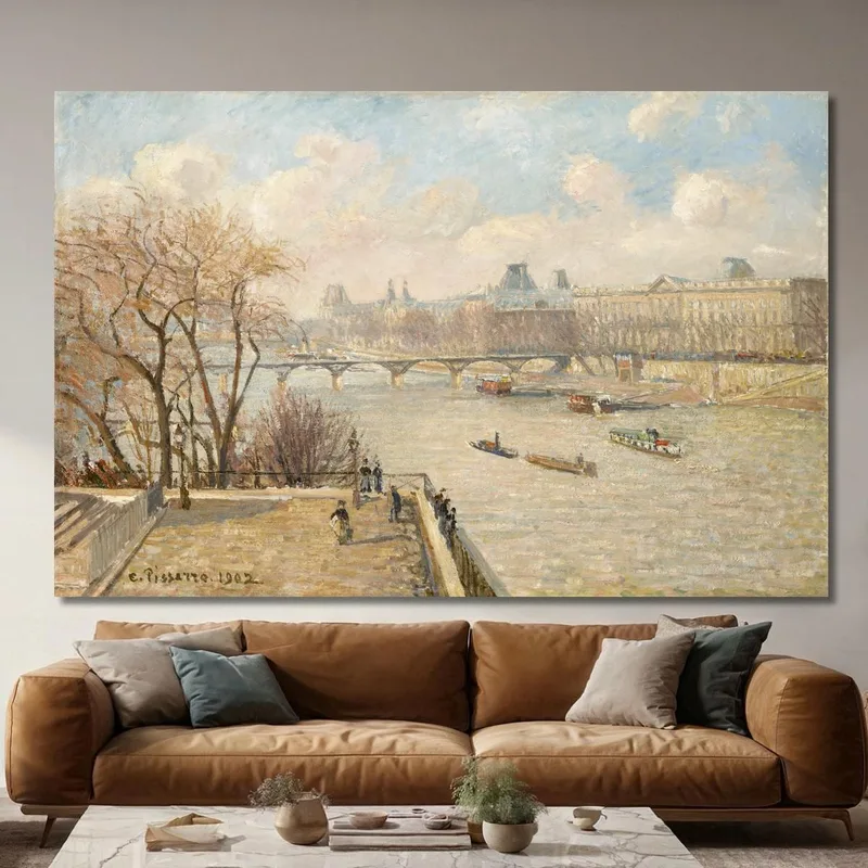Der Louvre Vom Pont Neuf 1902 Camille Pissarro