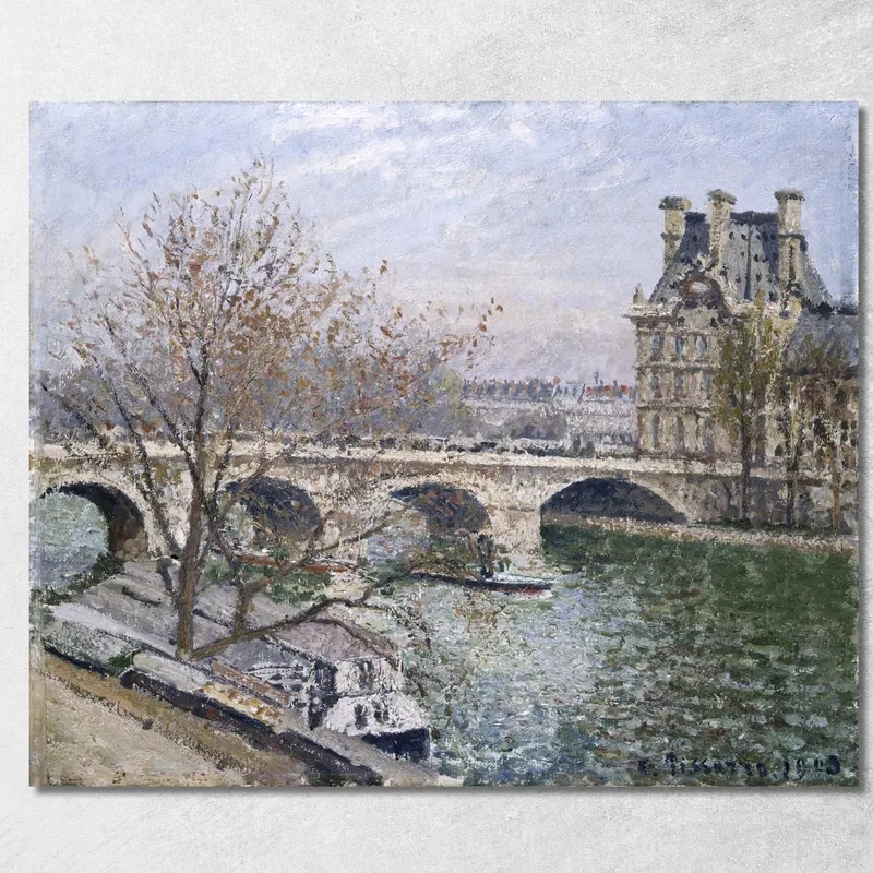 Il Pont Royal E Il Pavillon De Flore 1903 Camille Pissarro quadro stampa su tela