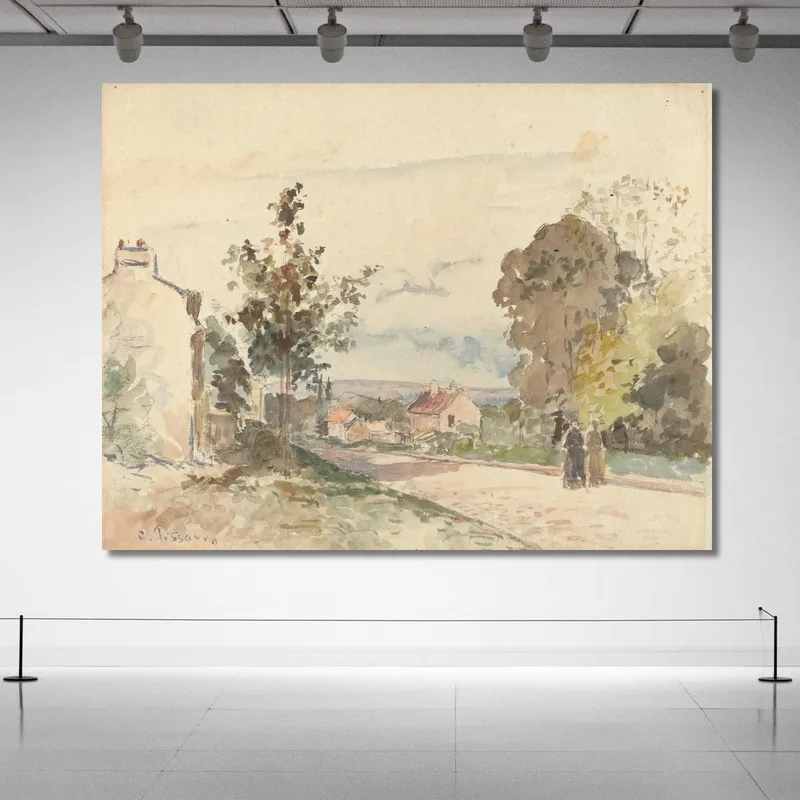 The Road From Versailles To Louveciennes Ca 1872 Camille Pissarro