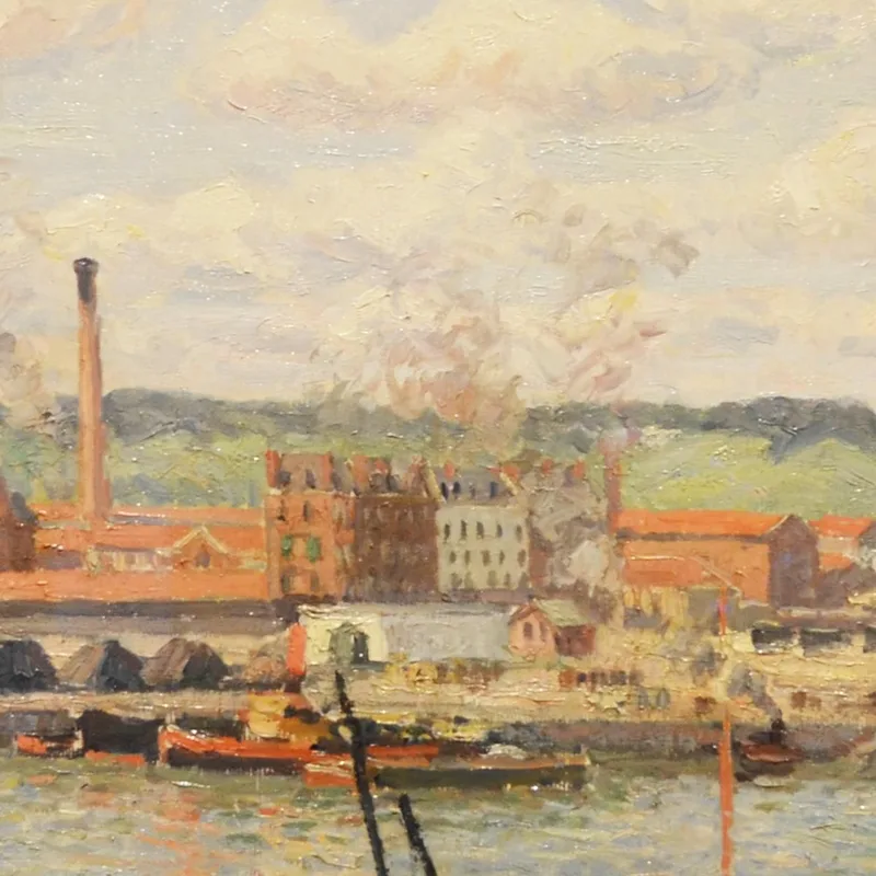 Vista Sul Cotonificio Di Oiseel Vicino A Rouen 1898 Camille Pissarro
