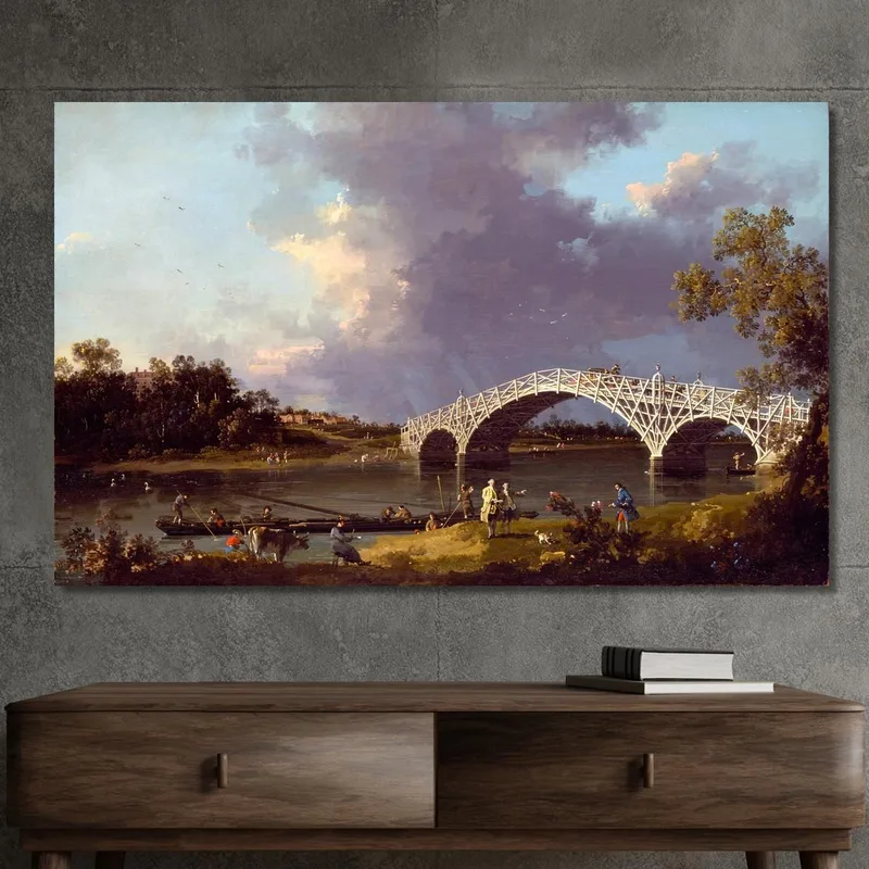Une Vue Du Pont Walton Canaletto