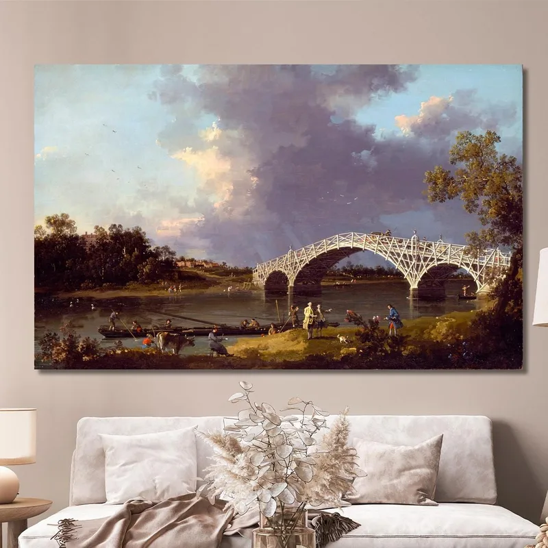 Une Vue Du Pont Walton Canaletto