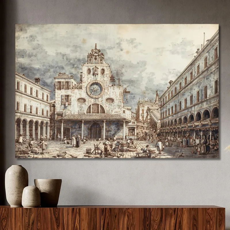 Campo San Giacomo Di Rialto Venecia Canaletto