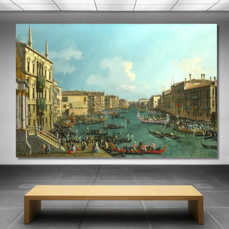 Eine Regatta Auf Dem Canale Grande Canaletto