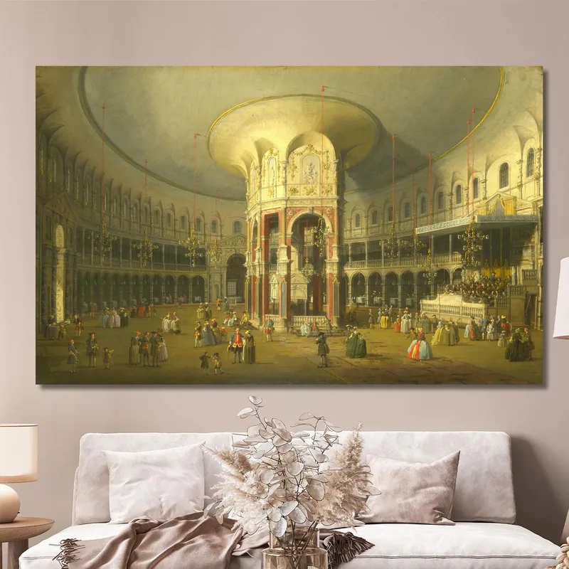 Innenansicht Der Rotunde Von Ranelagh Canaletto