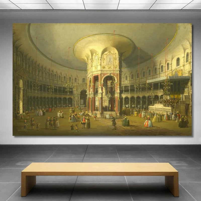 Innenansicht Der Rotunde Von Ranelagh Canaletto