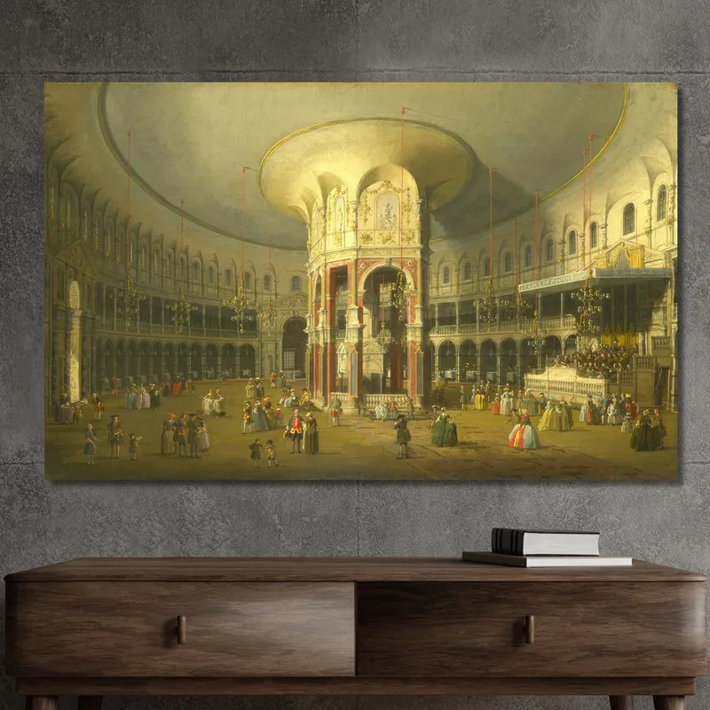 Innenansicht Der Rotunde Von Ranelagh Canaletto