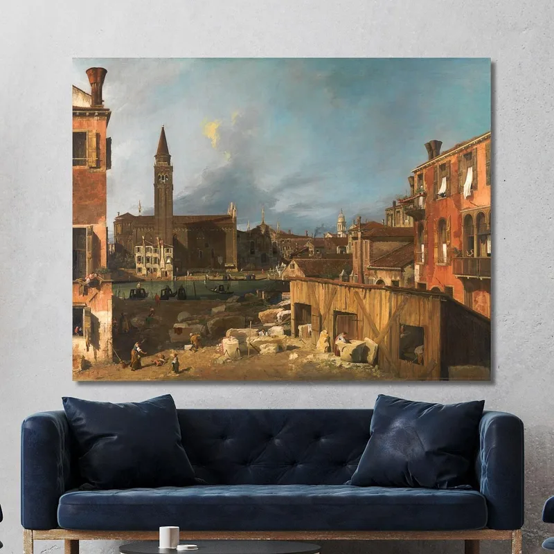 Der Hof Des Steinmetzes Canaletto
