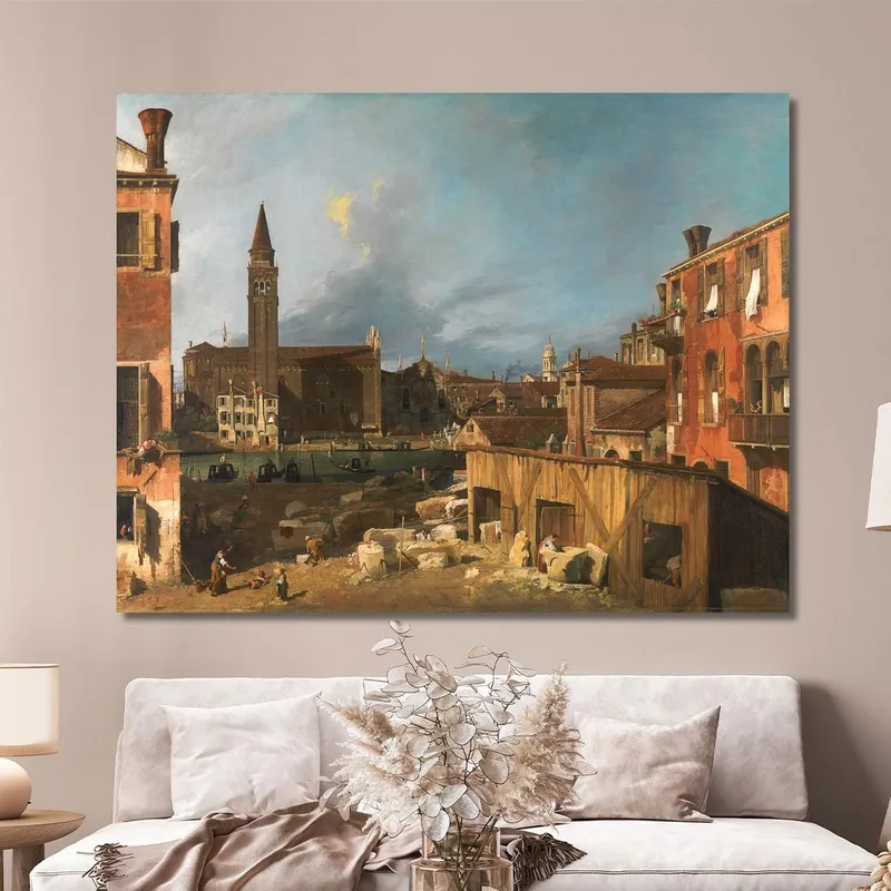 Der Hof Des Steinmetzes Canaletto