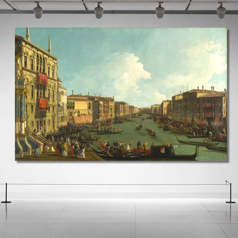 Une Régate Sur Le Grand Canal Canaletto