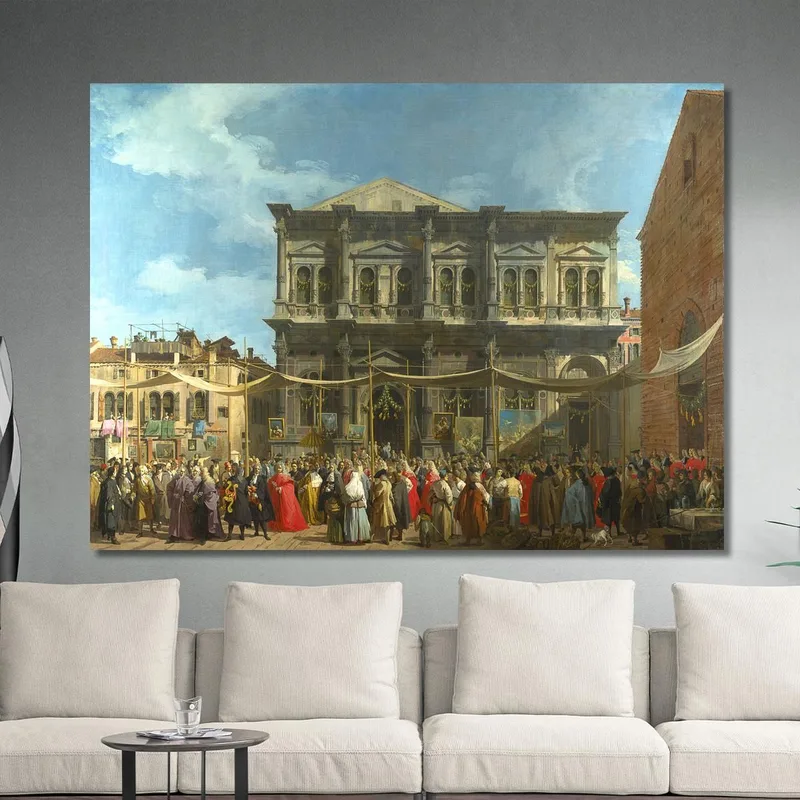 La Festa Di San Rocco Canaletto