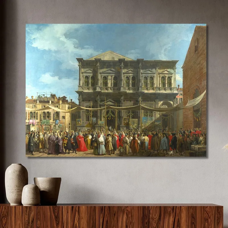 La Festa Di San Rocco Canaletto
