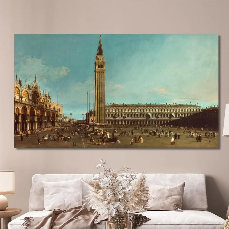 The Piazza San Marco Venice Canaletto