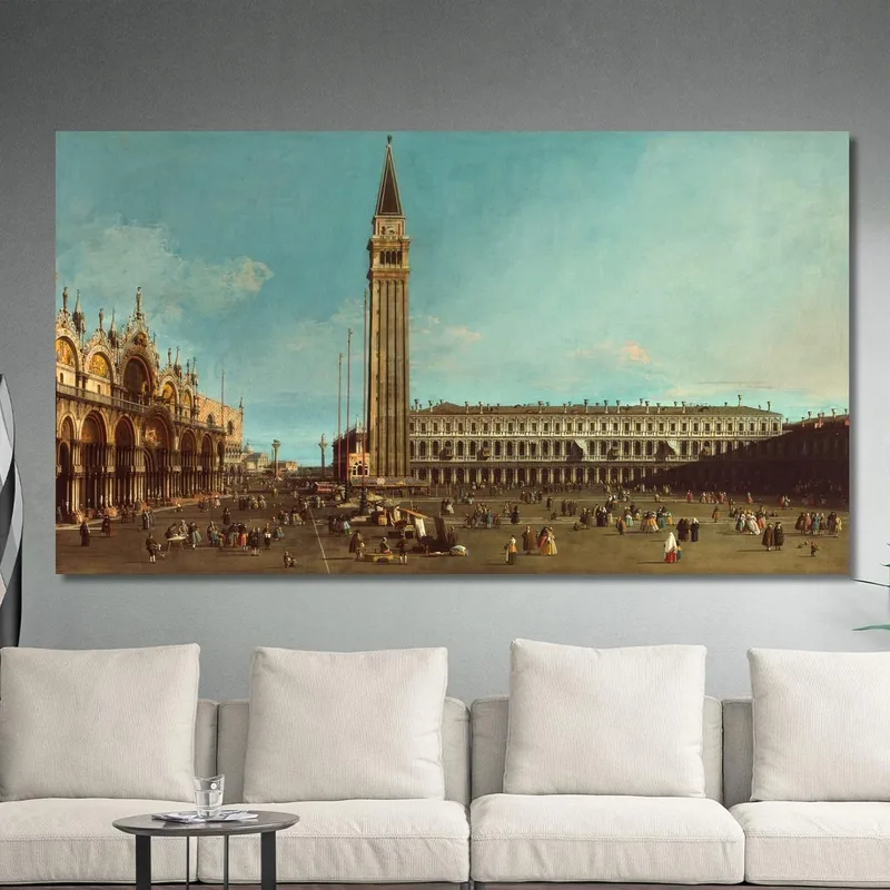 The Piazza San Marco Venice Canaletto