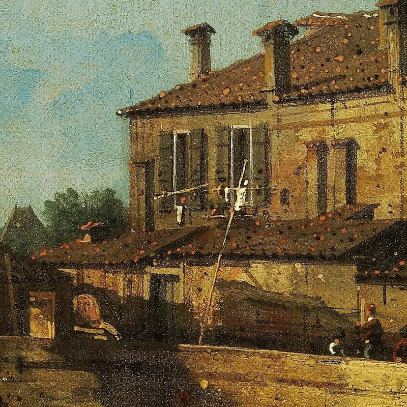 Schleuse Bei Dolo Canaletto
