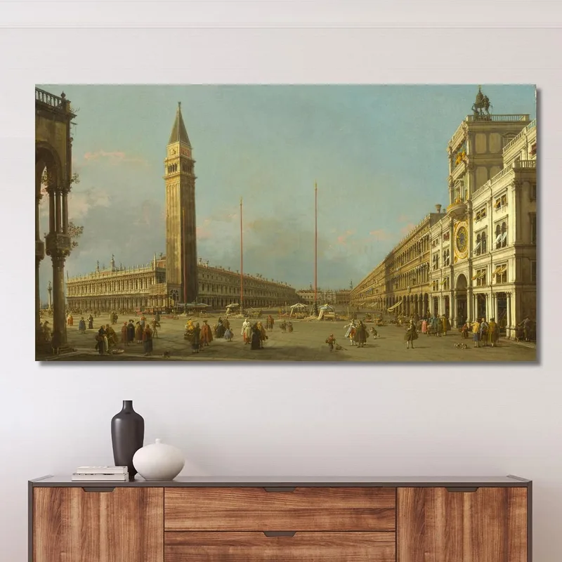 Piazza San Marco Guardando A Sud E Ad Ovest Canaletto