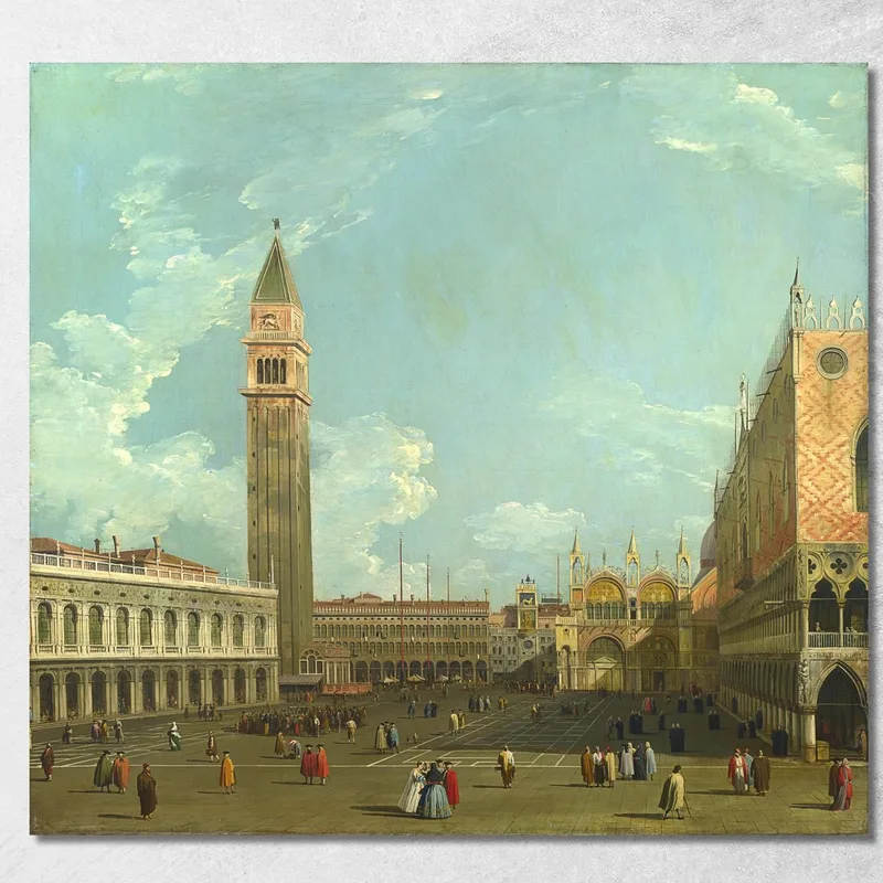 Studio Della Piazzetta Del Molo Canaletto quadro stampa su tela