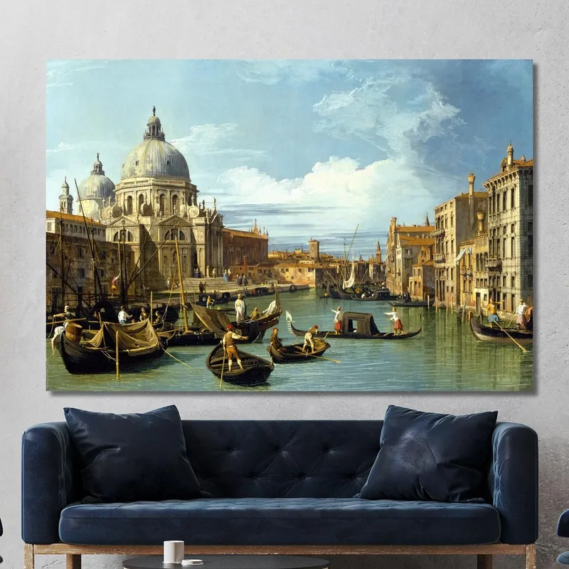 Der Eingang Zum Canale Grande In Venedig Canaletto