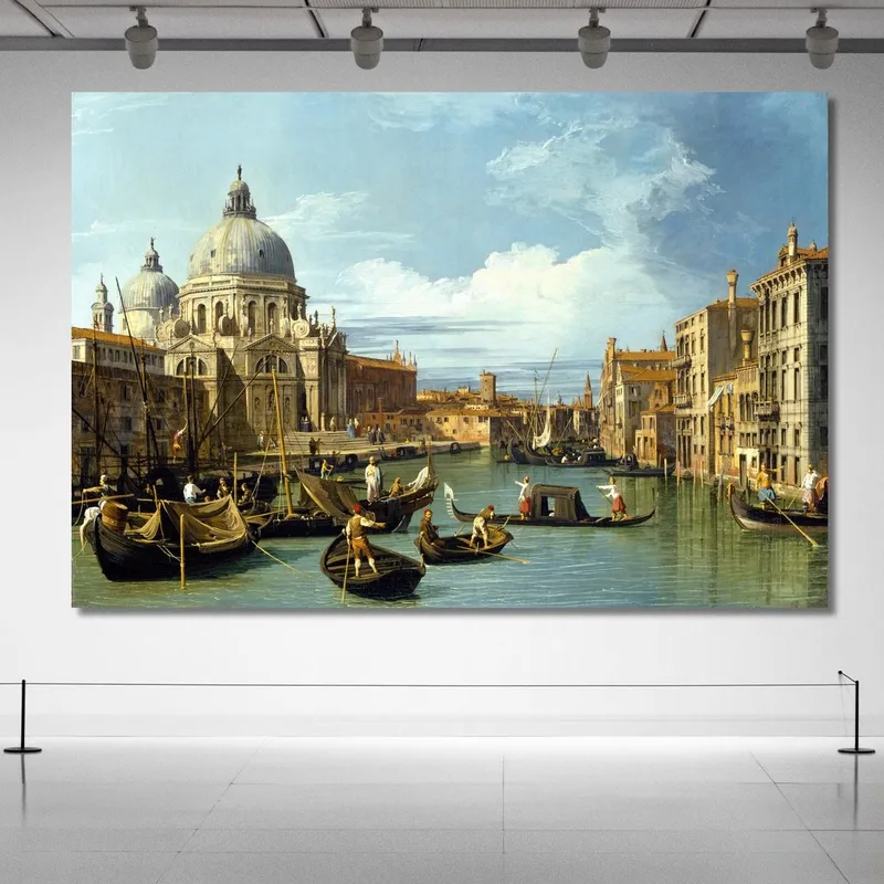 Der Eingang Zum Canale Grande In Venedig Canaletto