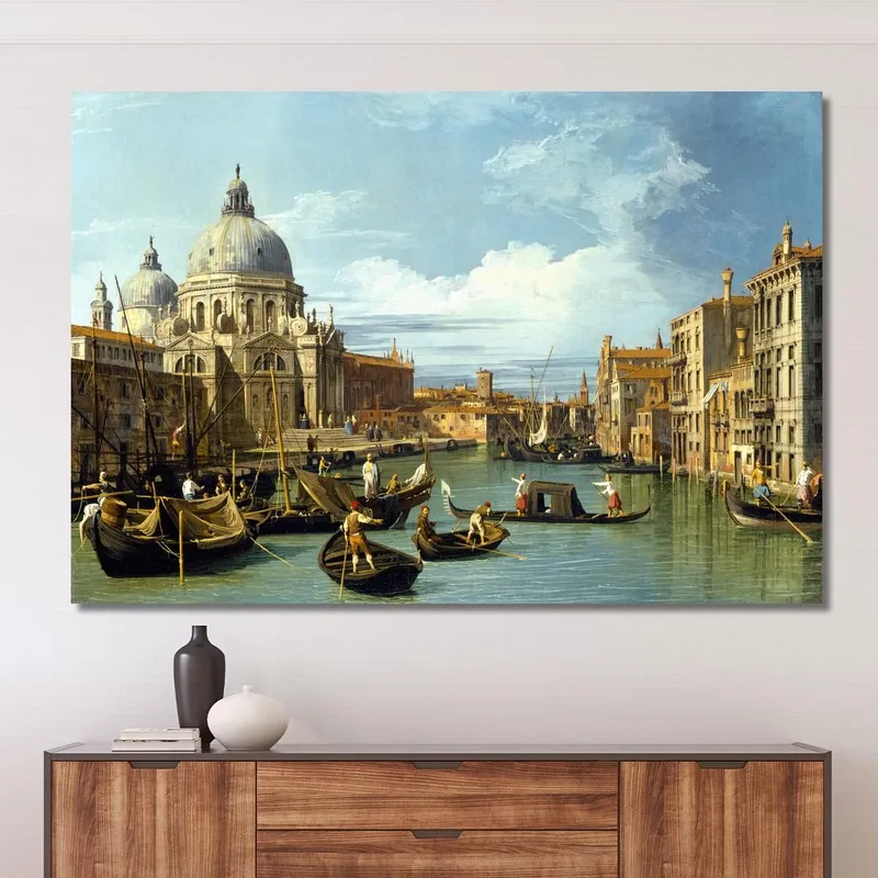 Der Eingang Zum Canale Grande In Venedig Canaletto