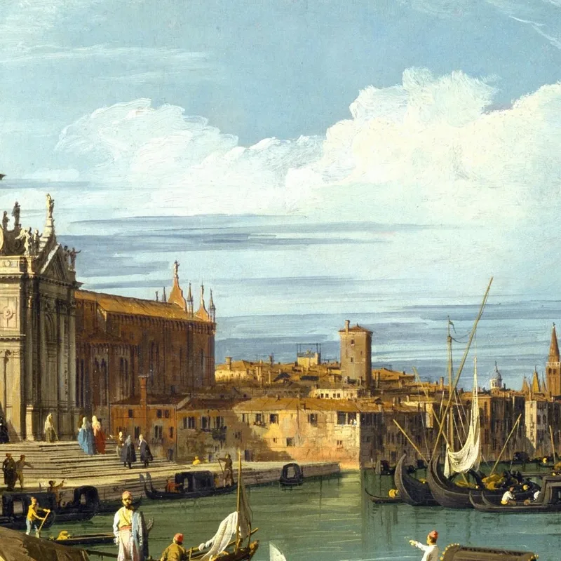 Der Eingang Zum Canale Grande In Venedig Canaletto