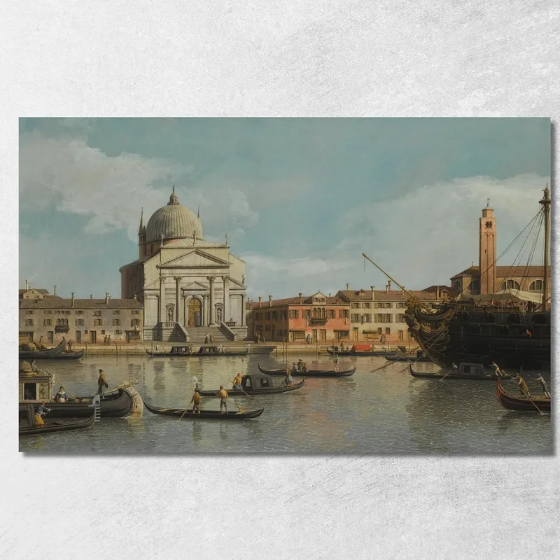 Una Veduta Delle Chiese Del Redentore E Di San Giacomo Canaletto quadro stampa su tela