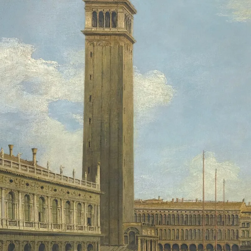 Venedig Ein Blick Auf Die Piazzetta Nach Norden Canaletto