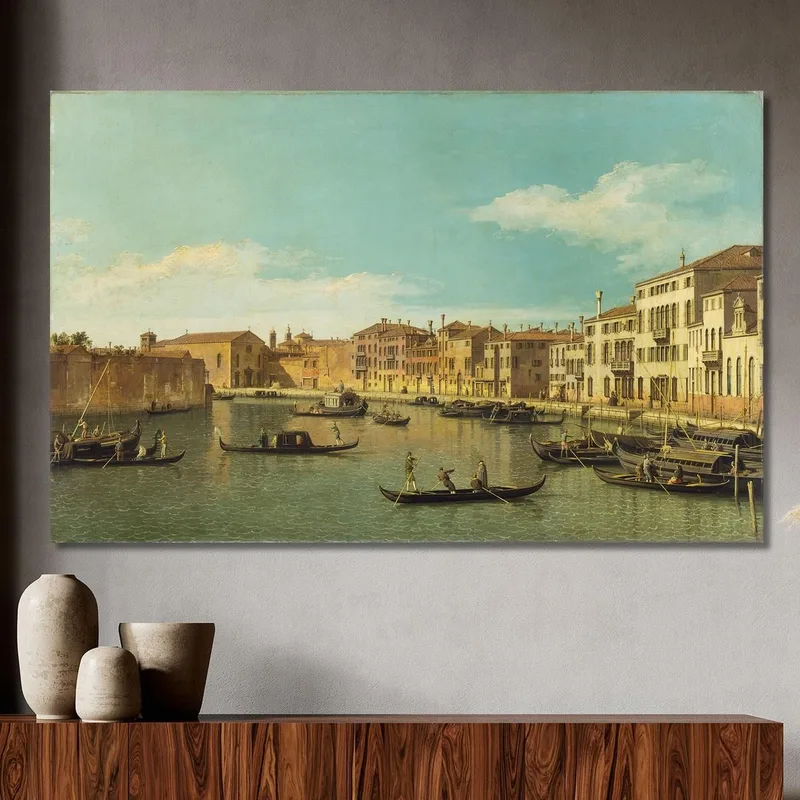 Venedig Der Santa-Chiara-Kanal Canaletto