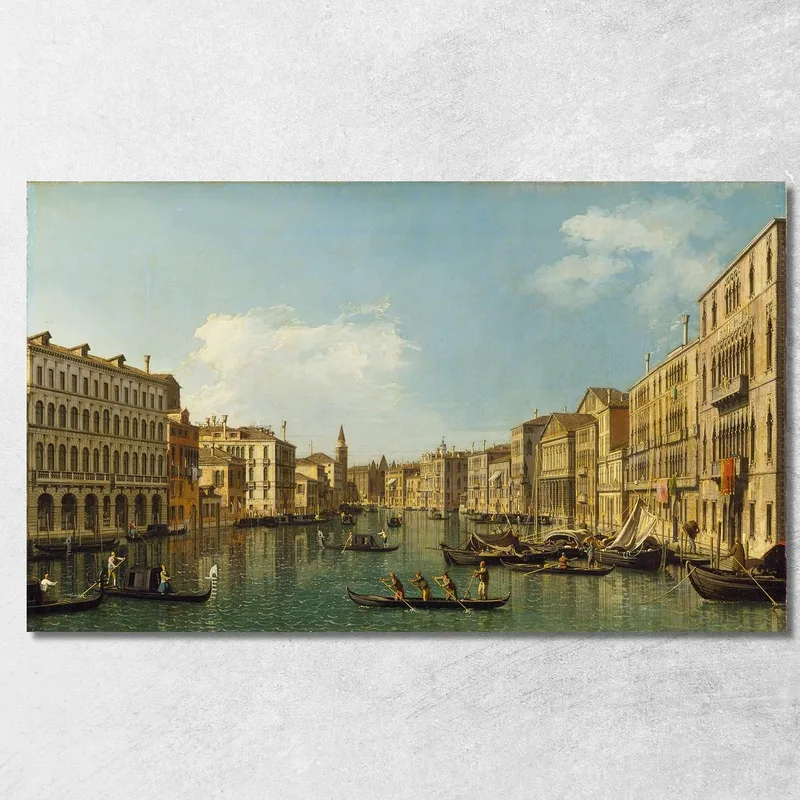 Venezia Il Canal Grande Da Palazzo Foscari Alla Carità Canaletto quadro stampa su tela