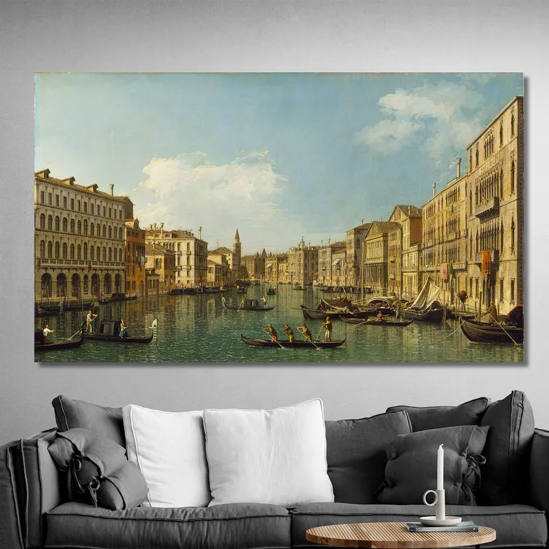 Venezia Il Canal Grande Da Palazzo Foscari Alla Carità Canaletto