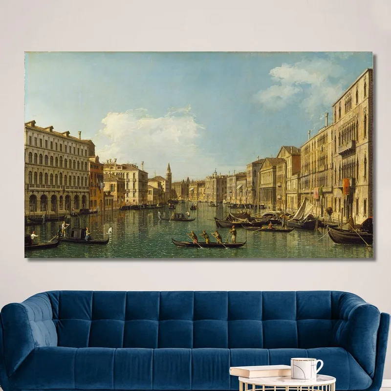 Venezia Il Canal Grande Da Palazzo Foscari Alla Carità Canaletto