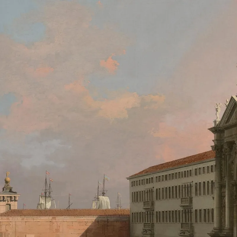 Venedig Der Canale Grande Blick Nach Osten Mit Santa Maria Della Salute Canaletto